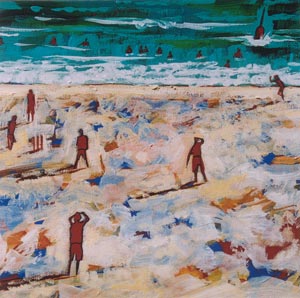 Beach Cricket on a Summer Evening, Cottesloe III