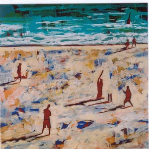 Beach Cricket on a Summer Evening, Cottesloe IV
