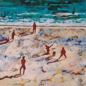 Beach Cricket on a Summer Evening, Cottesloe VI