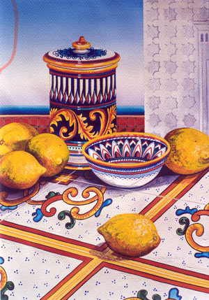 Ravello Pots With Tiles from Vietri