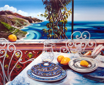 Ravello. Lunch in my favourite restaurant