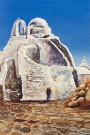 Paraportiani Church and the Sponge-Seller, Mykonos