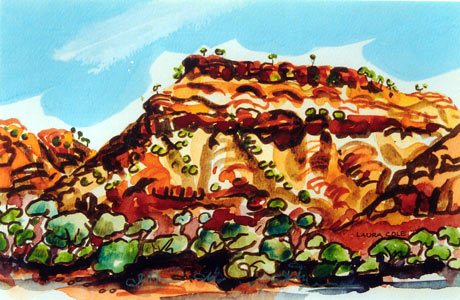 Temple Gorge, Kennedy Ranges. Series A (III)