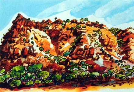 Temple Gorge, Kennedy Ranges. Series A (V)