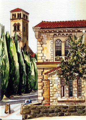 Cyprus Pines and 'Admin.', University of Western Australia