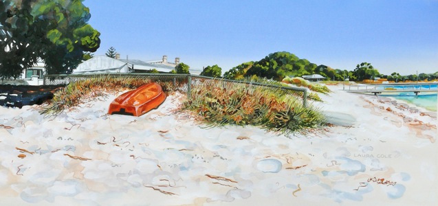 Orange Dinghy and the Pub